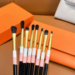 Luxury brand Professional <b>Makeup</b> Brush Set 12-Piece Synthetic Hair Face Brushes Foundation Blush Eyeshadow <b>Tools</b> Orange Case - Product Image 2