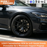 Jantes forgées GUDE personnalisées en satin/noir mat de 17 à 23 pouces VS5RS pour BMW M2 M3 M4 M5 Audi A3 A4 Q3 SQ5 S5 RS5 RS6 Mercedes Lexus