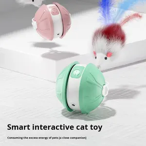 لعبة قطط تفاعلية أوتوماتيكية، قابلة لإعادة الشحن عبر USB، تصميم مضيء للعب الداخلي والتحفيز العقلي، لعبة قطط بالليزر - Product Image 3