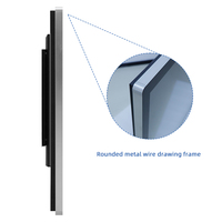 Écran tactile mural intérieur, panneau d'affichage numérique Android interactif avec batterie LCD pour vitrine