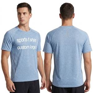 Fovdtaa Set da 5 T-shirt Sportive da Uomo a Girocollo, Tinta Unita, 100% Poliestere Traspirante a Manica Corta per Palestra e Corsa - Product Image 2