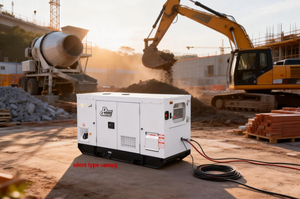 Générateur diesel silencieux 27,5 kVA 22 kW refroidi par <span class=keywords><strong>eau</strong></span> avec carter insonorisé pour station d'alimentation industrielle - Product Image 3