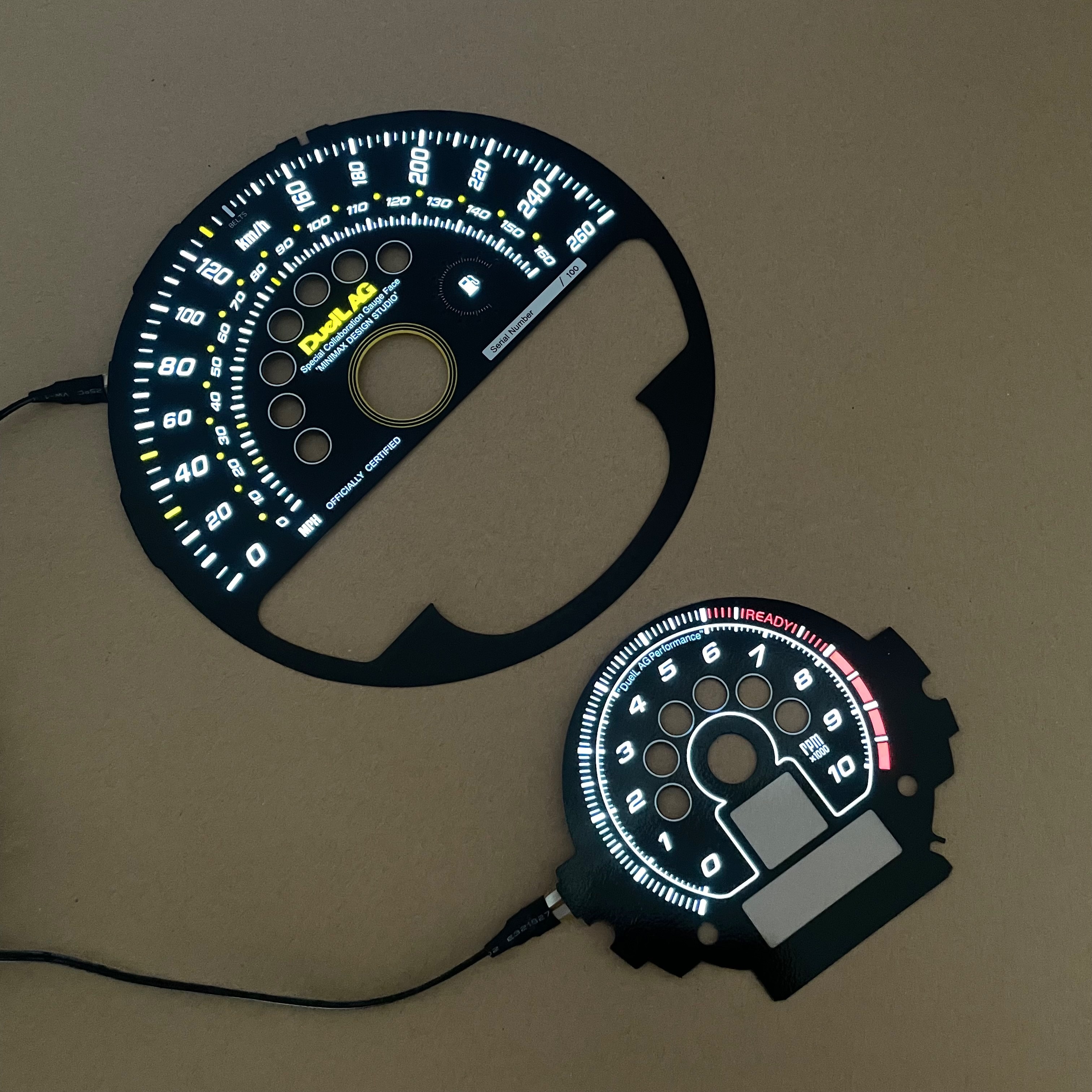 EL Glow Gauge Faces Speedometer Dials for BMW Mini Cooper R Series