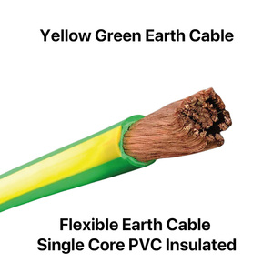 Câble de terre flexible en cuivre multibrin isolé PVC jaune-vert 1,5mm² 2,5mm² 4mm² 6mm² - Product Image 2