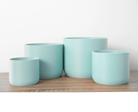 Pot Tanaman Hias Modern dari Fiberglass untuk Taman, Wadah Bunga, dan Hiasan Tengah Meja