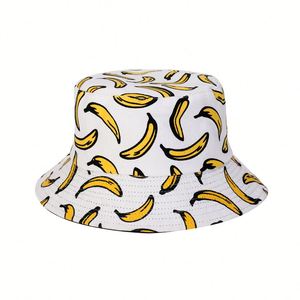 Cool Full Digital Silk Screen Printed Banana Custom Design <b>Bucket</b> <b>Hat</b> for Fishing Ski Party Casual Travel Cycling Daily Use - Product Image 4