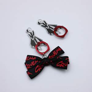 Support de téléphone personnalisé en acrylique avec nœud en tissu imprimé par sublimation UV pour femme - Product Image 1