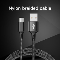 Câble Micro USB tressé en nylon de haute qualité 0,9 m, 1,8 m, 3 m, charge rapide 2,4 A, câble de voyage pour Android Auto et ordinateurs