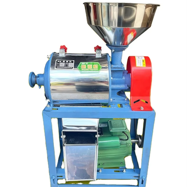 Small Household Automatic 2200W 5000g Capacity Flour Mill for Corn Wheat Grains Bran Separation Fine Powder Mill Machine
