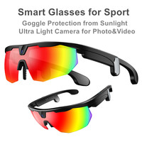Gafas Inteligentes para Ciclismo con Cámara de 8M Píxeles, Traducción por IA, 3 Tipos de Lentes, Micrófonos Duales con Cancelación de Ruido, Llamadas Manos Libres para Deporte