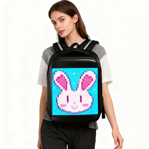 Ứng dụng điều khiển thông minh <span class=keywords><strong>LED</strong></span> ánh sáng hiển thị Túi Màn hình <span class=keywords><strong>LED</strong></span> Ba lô chống thấm nước thông minh <span class=keywords><strong>LED</strong></span> quảng cáo ba lô với <span class=keywords><strong>LED</strong></span> hiển thị - Product Image 1