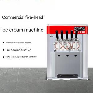 Máquina de <span class=keywords><strong>Helado</strong></span> Industrial de Cinco Cabezas, Máquina Automática de <span class=keywords><strong>Helado</strong></span> Suave para Uso en Tiendas de Postres - Product Image 2