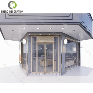 Comptoir de présentation en bois personnalisé pour <span class=keywords><strong>boulangerie</strong></span> Vitrine de présentation pour <span class=keywords><strong>boulangerie</strong></span> Design de comptoir pour café en vente - Product Image 2