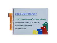 Modul Layar E-Ink Warna 13,3 Inci 13,3" E6 1200x1600 Epaper E-Paper EPD Display dengan Board Driver ESP32
