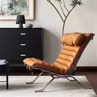 Chaises de salon en cuir microfibre souple avec coussin, chaise de salle à manger moderne en bois massif personnalisée pour la maison