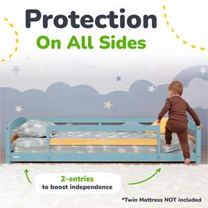 JQ Cama Solteiro Casal Nena Armacao Individual Infantil 5 Barones <strong>Camas</strong> 8 Anos Cama Empalmada <strong>De</strong> Madera Para Ninos - Product Image 4