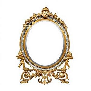 Miroir décoratif moderne de luxe en dentelle antique pour salon, salle de bain et couloir – Vente en gros - Product Image 1