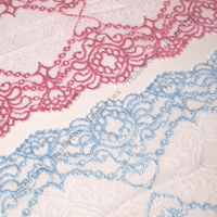 Nouveau tissu en dentelle jacquard en polyester et nylon multicolore en spandex, léger et de haute qualité pour vêtements féminins, mariages et mode.