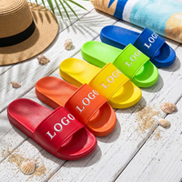 Pantuflas de Marca Privada con Logotipo Personalizado, Sandalias Abiertas Texturizadas, CE REACH OEM ODM con Empaque Personalizado