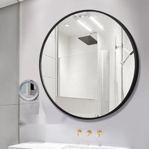 Tùy Chỉnh Chất Lượng Cao Đơn Giản Mới Nhất Hiện Đại Thiết Kế Hợp Kim Nhôm Khung Tường Vòng Tròn Gương Cho Phòng Khách Phòng Tắm Trang Trí Nội Thất - Product Image 1