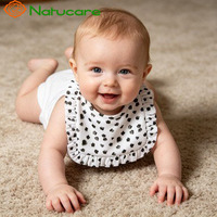 Bavoirs pour bébé unisexes en coton 100% - Design personnalisé OEM - Nouveau style - Luxe - Écologique - Imperméable - Mignon - Volants