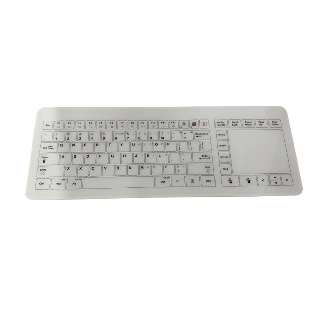 Medical USB Capacitive Glass Keyboard Touchpad IP67 Waterproof Anti-Bacterial Design for Medical Equipment Clinics/Labs