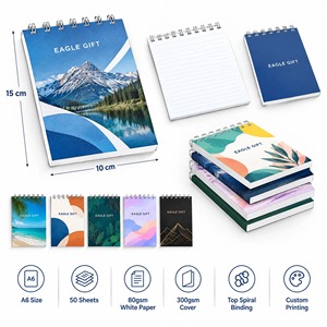 Carnets à couverture rigide bon marché en gros, reliure spirale personnalisée - Product Image 5