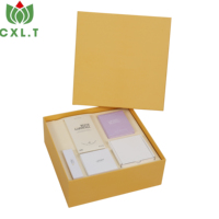 Boîte cadeau de parfum personnalisée de luxe avec ruban, emballage de parfum en papier recyclé écologique avec impression de marque