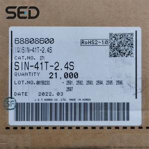 Terminal de sertissage fil-carte en laiton étamé disponible, 18-16 AWG, Contact JST SIN-41T-<span class=keywords><strong>2</strong></span>.4S <span class=keywords><strong>Original</strong></span> SIN - Product Image 1