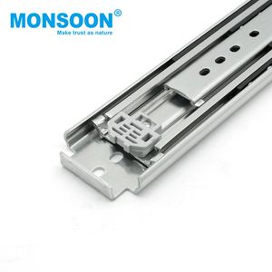 <span class=keywords><strong>Rail</strong></span> d'armoire industriel de 76mm de large porte d'armoire de cuisine roulement à billes en acier laminé à froid <span class=keywords><strong>rail</strong></span> coulissant de tiroir résistant <span class=keywords><strong>sans</strong></span> serrure - Product Image 2