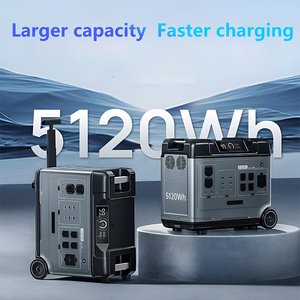 สถานีไฟฟ้าพกพาแบบใหม่ เครื่องกำเนิดพลังงานแสงอาทิตย์ 2400W/4000W/5120Wh ระบบพลังงานแสงอาทิตย์แบบออฟกริด อินเวอร์เตอร์คลื่นไซน์บริสุทธิ์ MPPT - Product Image 5
