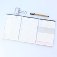 Organizador de tiempo de oficina y escuela, libreta de notas, papelería, fina