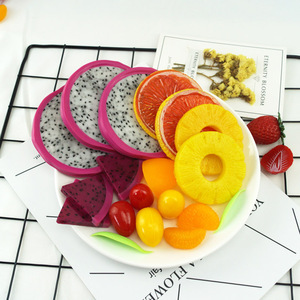 Tranche de Fruit artificiel faux citron pastèque Kiwi pomme cerise ananas décoration de fête - Product Image 2