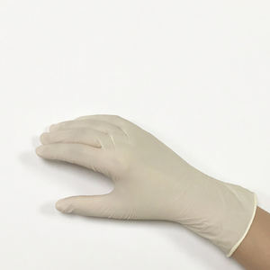 Gants en latex jetables blancs crémeux sans poudre / Gants de travail - Product Image 2