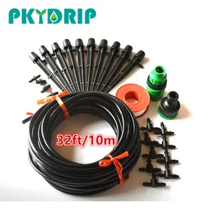 10m PVC schlauch DIY anlage sprinkler tropf bewässerung kits garten home automatische saving wasser bewässerung garten wasser spray system