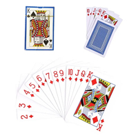 Jeu de poker pliable imperméable 57x87mm, 54 cartes en PVC, jeu de poker King Deck, jeu de société de divertissement pour adultes Soha Bridge