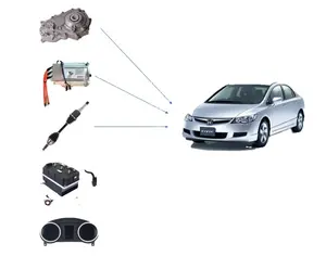 Rated voltage 320V PMSM liquid cooling motor system for electric vehicle, conversion kit speed more than 120kmh with controller