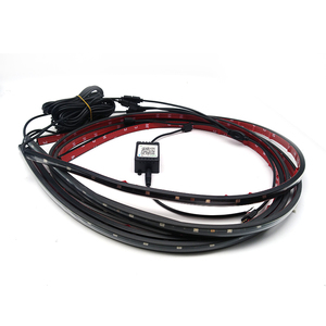 Kit de Luces LED RGB 5050 para Debajo del Coche, 4 Piezas, Sistema de Iluminación Neón, Lámpara LED de Ambiente, Conexión A5/A6, Plug & Play - Product Image 1