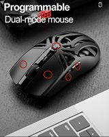 Mouse nirkabel BT 2.4g, tetikus optik Usb Rgb nirkabel dapat diisi ulang Usb 10000 Dpi dapat disesuaikan untuk Pc dan Laptop
