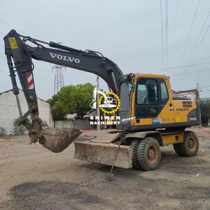 Excavadora de ruedas <span class=keywords><strong>Volvo</strong></span> usada ew145b ew140 <span class=keywords><strong>ew130</strong></span> ew205d excavadora de ruedas <span class=keywords><strong>Volvo</strong></span> 170 pintura original buen rendimiento - Product Image 3