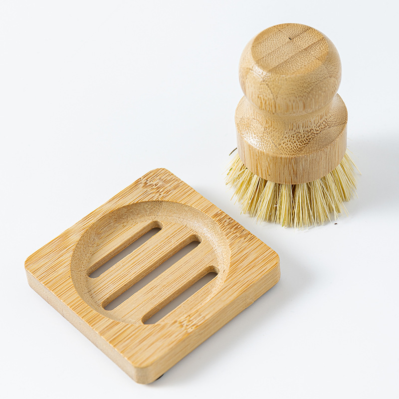 Soporte cuadrado de bambú con sisal Nanzhu