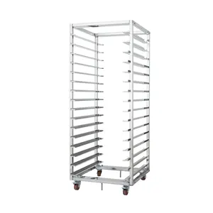 Customize stainless steel trolleys for rotating rack oven kitchen serving trolley cart