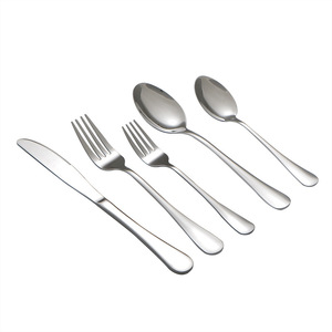Stainless Steel Cutlery Set 1010 For Home Hotel Dining Dishwasher Safe Western Flatware Knife Fork <b>Spoon</b> Solid Color - Product Image 4