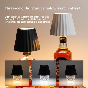 Xách tay pin-powered bar trang trí có thể sạc lại cảm ứng không dây chai Đèn sang trọng LED bảng đèn không dây - Product Image 3
