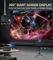 Mini projecteur vidéo de cinéma maison LED portable pour projecteur de cinéma Full HD 1080P 4k