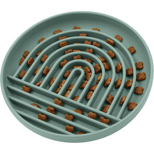 Silicone Dog Bowl <b>Slow</b> <b>Feeder</b> Combo Set - <b>Slow</b> <b>Feeder</b> Anti-Slip Pet Feeding Bowl with Lick Mat Lid - Product Image 1