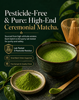 Fournisseur OEM de poudre de matcha de qualité cérémonielle en marque blanche pour emballage personnalisé en sachet/boîte et approvisionnement en vrac