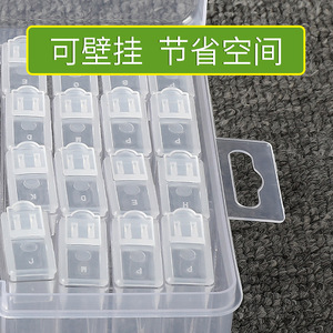 Transparent Storage Box 64 Compartment PP Plastic Desktop Organizer With Lid For Office Parts Storage - Product Image 3