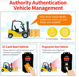 Sistema de Gestão de Empilhadeiras com Controle de Acesso por Cartão e Impressão Digital para Prevenção de Operação Não Autorizada - Product Image 2