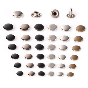 Custom-made Metal Double-foot Rivet Studs Round Brass Durable for Jeans Apparel Bags Accessories - Product Image 1